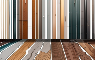 Various types of paint and varnish strippers (abbeizer) along with different surfaces (like wood