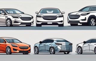 Various types of car bodies (sedans