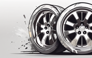 A set of alloy wheels