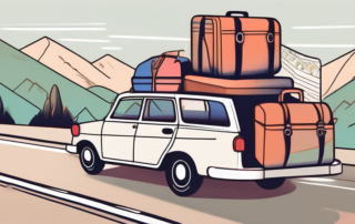 A car packed with luggage