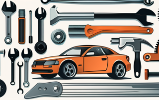 Various car parts such as the engine