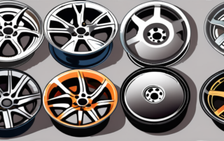 A set of alloy wheels