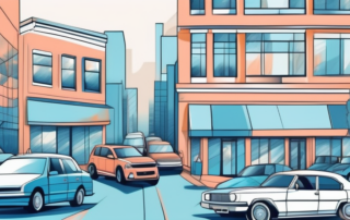 A variety of cars in different shades of blue