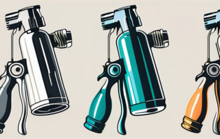 Various types of spray guns