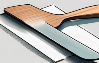 A fiberglass spatula and mat