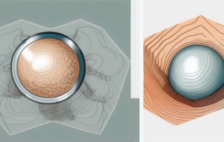 Two magnified objects