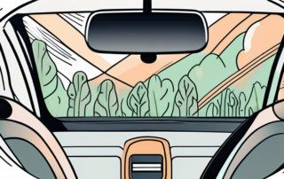 An open car interior with a variety of different types of air fresheners placed strategically around it
