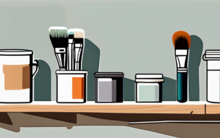 Various painting tools such as brushes and rollers