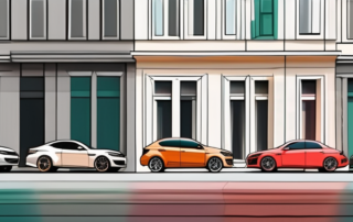 Various car models in different colors