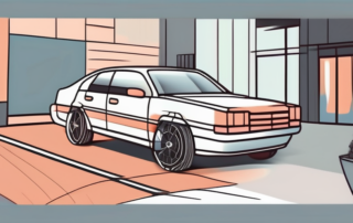 A car with its front side windows tinted