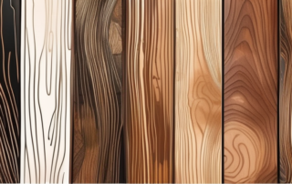 Different types of lacquer finishes on wood