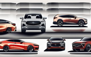 A variety of car bodies (sedans