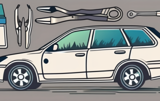 A car with a visible scratch on its shiny surface