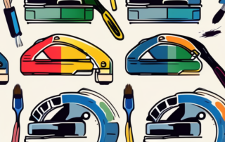 Various brake calipers in different colors