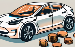 An electric car at a charging station