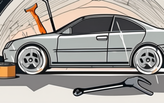 A damaged car wheel with visible scratches and dents