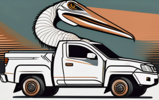 A vehicle with a raptor paint job showing visible signs of wear and tear like chipping and fading