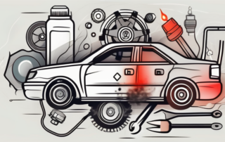 A broken car clutch with visible internal components