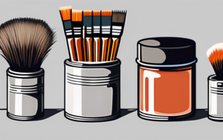 A variety of paintbrushes with different sizes and shapes