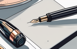 A fountain pen with a glossy finish