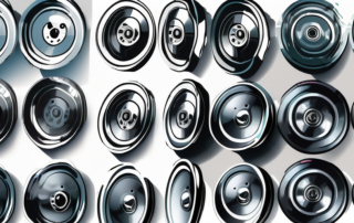 A set of aluminum car wheels