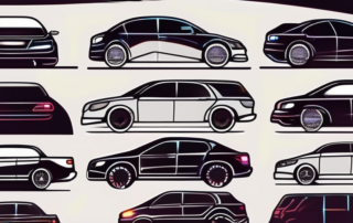 A car with vibrant led lights blinking on various parts of it