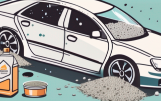 A car with bird droppings on the paintwork