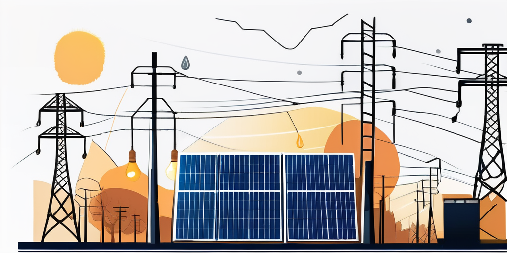 Vielfalt an energiesparenden Gluehbirnen und Solarpaneelen fuer optimale Stromtarifwahl je nach Wohnsituation.
