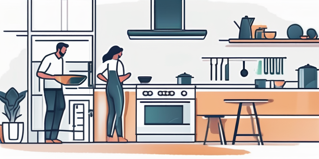 moderne kueche energieeffiziente geraete LED beleuchtung familie nachhaltige praktiken smart thermostat geraete ausstecken