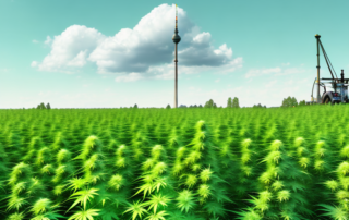 Various stages of hemp cultivation in germany