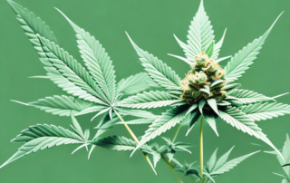 A female cannabis plant
