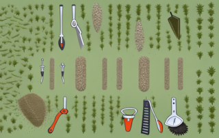 A garden scene showing hemp seeds being sown into the soil