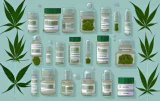Various cannabis products such as oils