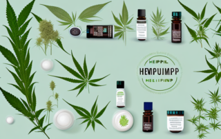 Various hemp products such as oil