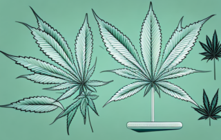 A cannabis plant in a medical setting