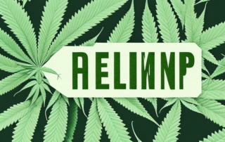 A hemp plant in its natural environment with focus on its distinctive leaves and seeds
