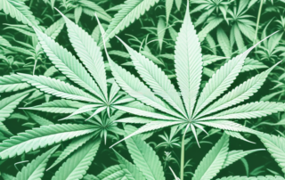 A mature female cannabis plant