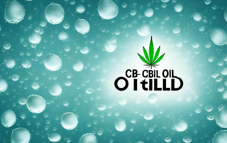 A few cbd oil droplets