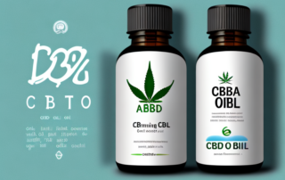 A cbd oil dropper bottle with a label indicating 30% strength
