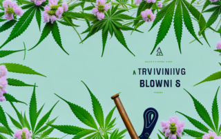 A thriving cannabis plant in full bloom