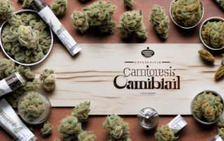 A variety of cannabis products such as edibles