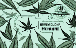 Various hemp products such as textiles