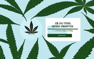 A cbd joint surrounded by various natural elements