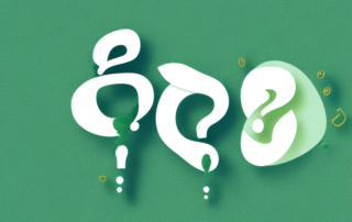 A cbd oil dropper with a few hemp leaves around it and a question mark hovering above it