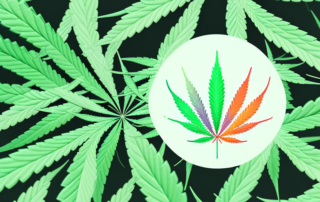 A cbd lollipop with a radiant glow to signify its effects