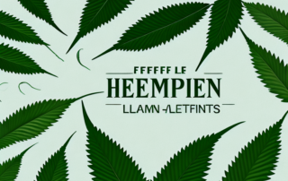 A few mature hemp plants with distinctive leaves and seeds