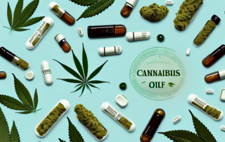 Various cannabis products such as oils