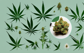 A cannabis plant in its blooming phase