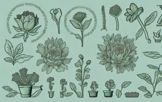 Various stages of a flower's growth