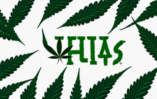A cannabis leaf on a prescription pad